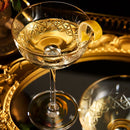 Vintage Art Deco Luxury Coupe Glasses | Set of 2 | 8 oz