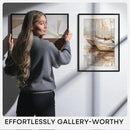 Homeforia 18x24 Poster Frame Black, High End Metal 18 x 24 Picture Frames with Mat 16 by 20 inch Photo, 18x24 Black Frame Matted to 16x20 Print, 24x18 Hanging Frame, Tempered Glass, Wall Kit, Set of 1 by CozyNest Decor