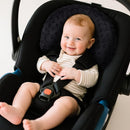 Pro Goleem Infant Car Seat Insert, Babybody Support for Toddler, Soft Minky Preemie Car Seat Insert, 2-in-1 Reversible, Perfect for Carseats, Strollers, Swings, Black by TinyTreasures Baby Boutique