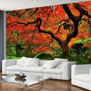 FENDROM Lakeside Red Tree Print Tapestry Nature Old tree Wall Hanging Decorative Psychedelic Scenic Tree Headboard Bedspread Tapestries for Bedroom Living Room Decor by CozyNest Decor