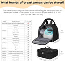 Pump Bag for Spectra S1 S2, Wearable Breast Pump Bags with Ice Pack, Pumping Bag with Waterproof Mat for Pump Accessories, Insulated Bottle Bags for Work Travel and Family, Black by TinyTreasures Baby Boutique