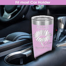 Personalized Tumbler for Her - Valentines & Graduation Gift, Insulated Stainless Steel, 20oz (Light Purple) by TinyTreasures Baby Boutique
