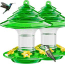 Birdream Hummingbird Feeder for Outdoors Hanging 40oz 10 Feeding Ports, 2 Pack Humming Bird Feeder with Ant Moat Brush Leak Proof - Green by GreenHaven Gardens