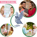 Nacome Owl Garden Decor Metal Yard: Art Outdoor Sculptures & Statues Large Bird Ornaments for Patio Balcony Front Backyard - Gifts for Grandma Mom(Gray) by GreenHaven Gardens