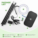One Head Grow Lights for Indoor Plant Full Spectrum, Plant Lights for Indoor Growing with 3/9/12 Timer, 5 Dimmable Levels,Height Adjustable 16.5''-61",Strong Base for Large Plants Happy Light by GreenHaven Gardens