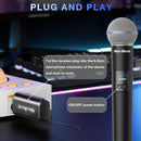 Wireless Microphone, Rechargeable Dual Cordless Handheld Dynamic Wireless Mics,NEWBAXS Karaoke Microphones with 1/4'' Output for Karaoke, Meeting, Singing, Church, Wedding by TinyTreasures Baby Boutique