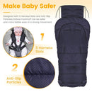 Orzbow Warm Bunting Bag Universal,Stroller Sleeping Bag Cold Weather,Waterproof Toddler Footmuff(Blue,Large) by TinyTreasures Baby Boutique