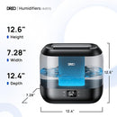 Dreo Humidifiers for Bedroom, Top Fill 4L Smart Cool Mist Humidifier with Oil Diffuser, Cartridge, Nightlight, 36H Runtime, Quiet Ultrasonic Humidifiers for Home, Baby Nursery, Plants, Office, HM311S by TinyTreasures Baby Boutique