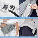 CUBY Mesh Baby Sling Carrier, Breathable Lightweight Baby Wraps Sling with Adjustable Strap- Easy to Wearing Soft Front Facing Baby Slings for Newborn Infant Toddler Carry Up to 40lbs(Gray Mesh) by TinyTreasures Baby Boutique