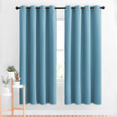 NICETOWN Blackout Curtains Panels for Window - Window Treatment Thermal Insulated Solid Grommet Blackout Drapes for Bedroom (Teal Blue, Double Panels, 52 by 72 Inch) by TinyTreasures Baby Boutique