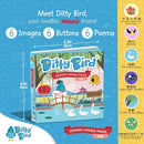 DITTY BIRD Chinese Poems Book Children Songs Edition | Bilingual Musical Book for Toddlers, English & Chinese | Fun, Interactive Sound Books for Babies & Toddlers | Mandarin Book for Learning by TinyTreasures Baby Boutique