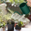 Watering Can Indoor Plants, 35 oz/1000 ml Metal Stainless Steel Watering Can Pot with Long Spout for Indoor House Plants Bonsai Outdoor Garden Flower Decorative (Alpinegreen) by GreenHaven Gardens