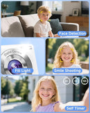 Digital Camera, 44MP FHD 1080P Camera for Kid with 16X Zoom Anti Shake, Compact Small Camera with 32GB SD Card, Digital Camera for Teens for Teens Girls Kids Adults(White) by TinyTreasures Baby Boutique