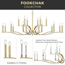 18 Light Gold Living Room Chandelier High Ceiling Foyer Candle Chandelier Large Modern Brass 59in Metal Chandeliers Hanging Light for Master Bedroom Dining Room Light Fixture Over Table by CozyNest Decor