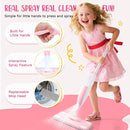 Kids Cleaning Toy Set,Pink Mini Spray Mop Montessori Toys Pretend Play Cleaning Tool for Toddlers with Spray Mop & Kids Broom Dustpan Set Cleaning Toys Gift for Toddlers Girls Boys Age 3+ by TinyTreasures Baby Boutique