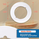 1 Pcs Upgraded Door Knob Plates with Double-Sided Tape –Thick Stainless Steel Scar Plates for Deadbolts & Knobs, Durable Door Lock Hole Covers for Fixing Loose Knobs and Damaged Areas(White) by TinyTreasures Baby Boutique