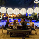 Lantern String Lights Outdoor, 27.5FT White Lantern String Lights Plug in with 10 Nylon Lanterns and G40 LED Bulbs, Hanging Light Strings Waterproof for Indoor Bedroom Outdoor Patio Wedding Party by GreenHaven Gardens