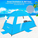 Gorich Beach Tent Sun Shelter for 3/4-5/6-7/8-10 Person with UPF 50＋ UV Protection, Lightweight & Easy Setup Beach Shade Canopy, Portable Beach Shade Tent Beach Cabana by TinyTreasures Baby Boutique