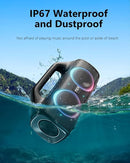 Speakers, 80w (Peak) Portable Wireless Speaker with Lights, Stereo Loud Sound, IP67 Waterproof, Deep Bass Outdoor Speakers Bluetooth 5.0 Dual Pairing for Home Party Beach Camping, Gifts by TinyTreasures Baby Boutique