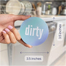 Dirty Clean Dishwasher Magnet - Essential Home Kitchen Gadget with Bold Visibility - Water Resistant & Universal Dishwasher Magnet Clean Dirty Sign for All Dish Washers by TinyTreasures Baby Boutique