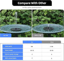 ALUKIKI Solar Powered Fountain 4W Bird Bath Fountains Pump Upgraded Glass Panel Fountains with Color LED Lights 7 Nozzles & 4 Fixers for Garden Small Pond Outdoor Swimming Pool Fish Tank by GreenHaven Gardens