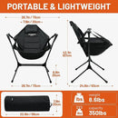 Himalaya Hammock Camping Chair, Swinging Portable Folding Camp Chairs for Adults Heavy Duty Foldable Oversized Rocker with Aluminum Alloy Frame for Outdoor Lawn，Backyard，Beach and Patio Sport by GreenHaven Gardens