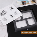 RECUTMS Photo Album 4x6 600 Photos Black Pages Large Capacity Leather Cover Wedding Family Photo Albums Holds 600 Horizontal and Vertical Photos (Black) by TinyTreasures Baby Boutique