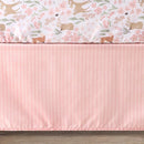The Peanutshell 3 Piece Baby Crib Bedding Set for Girls - Newborn, Infant & Toddler Nursery Bed Set Decor with Fitted Crib Sheet, Dust Ruffle Comforter - Fairytale Forest by TinyTreasures Baby Boutique