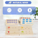 Wooden Montessori Number Blocks for Toddlers, Counting Peg Board for Kids Age 3 4 5,Preschool Learning Toys,Ideal for Kids 3 4 5 Years Old by TinyTreasures Baby Boutique