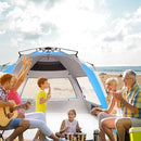 Oileus XX-Large Beach Tent Sun Shelter for 5-6 Person Portable Sun Shade Instant Pop Up Tent for Beach with Carrying Bag, Stakes, 6 Sand Pockets, Anti UV for Fishing Hiking Camping Blue by TinyTreasures Baby Boutique