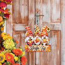 Hello Fall Wood Hanging Gnome Decoration, Autumn Wooden Signs, Rustic Thanksgiving Decoration, Home Interior And Exterior Decor, Autumn Harvest Thanksgiving Home Decor by CozyNest Decor