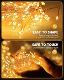 Brightown Solar String Lights for Outside, 2 Packs Total 39.2Ft 480 LED Solar Fairy Lights for Outdoor Waterproof, Firecracker Twinkle Lights with 8 Modes for Patio Party Garden Yard Home, Warm White by GreenHaven Gardens