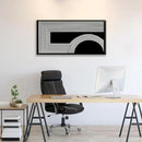 Abstract Wall Art Modern Canvas Art Wall Decor Minimalist Wall Art Geometric Line Canvas Artwork Print Paintings Black And White Wall Art Modern Picture For Bedroom Art Office Home Wall Decor 20"X 40" by CozyNest Decor