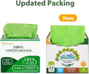2.6 Gallon Compostable Trash Bags, 100 Count, Extra Thick 0.71 Mil, Certified by BPI and ASTM D6400, Perfect Fit for Small Trash Cans by GreenHaven Gardens