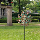 Viveta Metal Wind Spinners Outdoor,Vintage Kinetic Wind Spinner Garden Pinwheels with Metal Stake for Patio,Lawn,Garden,59 * 13.4 Inch by CozyNest Decor