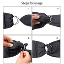 CUBY Water Baby Sling Carrier Lightweight Breathable Mesh Baby Wraps Carrier Adjustable Ring Sling Quick-Drying Baby Carriers Sling for Newborn Toddler Summer Swimming Pool Beach(Dark Gray) by TinyTreasures Baby Boutique