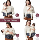 Momcozy Hip Seat Baby Carrier - Adjustable Waistband with Original 3D Belly Protector, Ergonomic Carrier with Various Pockets for Newborns & Toddlers up to 45lbs (Starry Sky, Medium) by TinyTreasures Baby Boutique