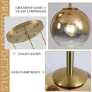 KCO Lighting 3 Light Globe Cluster Pendant Light Modern Glass Cluster Chandelier Gold Glass Pendant Light Fixture Mid Century Dining Room Chandelier Multi Pendant Light Fixture by CozyNest Decor