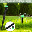 120 Pcs Drip Irrigation Emitters for 1/4'' Drip Irrigation Tubing 60 Irrigation Emitters Sprayer 60 Adjustable 360 Degree Water Flow Drippers for Patio Lawn Garden Watering by GreenHaven Gardens