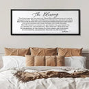 The Blessing Christian Song Lyrics Wall Decor Art 24"X10" Quote Christian Bible Verse Religious Scripture Wall Sign (Black) by CozyNest Decor