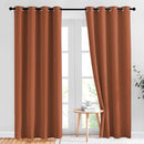NICETOWN Living Room Curtains for Windows 84 inch Long - Decorative Thermal Insulated Grommet Room Darkening Window Treatments for Bedroom/Porch, Burnt Orange, 2 Panels = 104" Wide by TinyTreasures Baby Boutique