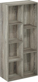 Furinno Luder 7-Cube Reversible Open Shelf, French Oak by TinyTreasures Baby Boutique
