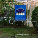 College Flags & Banners Co. UC Santa Barbara Gauchos Garden Flag with Stand Holder by GreenHaven Gardens
