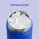 Insulated Water Bottle with Straw Stainless Steel Water Bottle, Leak-Proof, BPA-Free, Double Wall Vacuum Keeps Cold for 24 Hours for Sports, Travel, School (18 oz, Beaucoup Blue) by CozyNest Decor