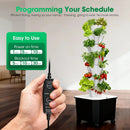 Vertical Hydroponic Tower,7Layer 35 Pods Tower Garden Growing System with 12V Water Pump& 24h Smart Timer,BPA-Free Modular Indoor/Outdoor for Hydroponic Gardening Lovers Planting Vegetables by GreenHaven Gardens