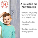 Boho Growth Chart for Wall - Height Board Growth Chart Wooden Growth Chart for Wall Kids Measuring Chart for Wall Height Chart Growth Chart for Kids (Love Grows Here, Gray) by TinyTreasures Baby Boutique