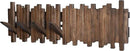 Natural Wood Wall Mounted Piano Coat Rack| Coat Rack Wall Mount| Flip Down Wall Hook Rack 7 Hooks| Entryway Wall Art Hook,Made of Acacia Wood (Wood Wax Oil Dyed Walnut Color).Wall Art by CozyNest Decor