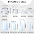 16 Pcs Silicone Cupping Therapy Set Anti Cellulite Cup Vacuum Suction Massage Cup Silicone Cupping Therapy Set for Cellulite Reduction Myofascial Release Massage Therapist Home Use (Clear) by CozyNest Decor