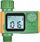 Sprinkler Timer, Hoses Timer for Watering, Outdoor Irrigation Timers, Water Scheduling Device for Tube Programmable with Auto/Manual/Rain-Delay System, Water Hoses Timers for Yard, Lawn, Pool(Green) by GreenHaven Gardens