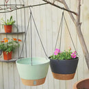 ZMTECH Hanging Planters for Indoor Plants Set of 2 Self Watering Hanging Pots Hanging Baskets Hanging Flower Pots for Outdoor Hanging Plants(8 Inch, Gray) by GreenHaven Gardens